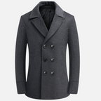 Valeniri | Men’s Wool Peacoat – Double Breasted Fitted Winter Coat