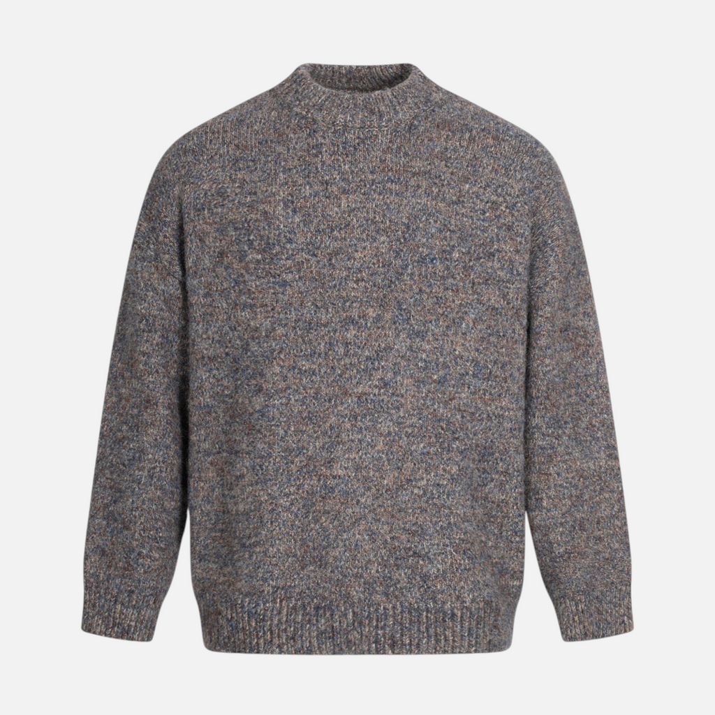 Valeniri | Men’s Mock Neck Jumper – Long Sleeve Knitted Sweater