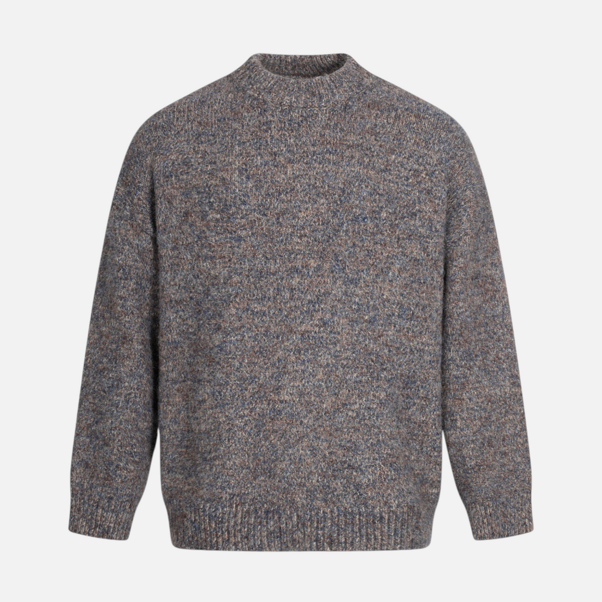 Valeniri | Men’s Mock Neck Jumper – Long Sleeve Knitted Sweater