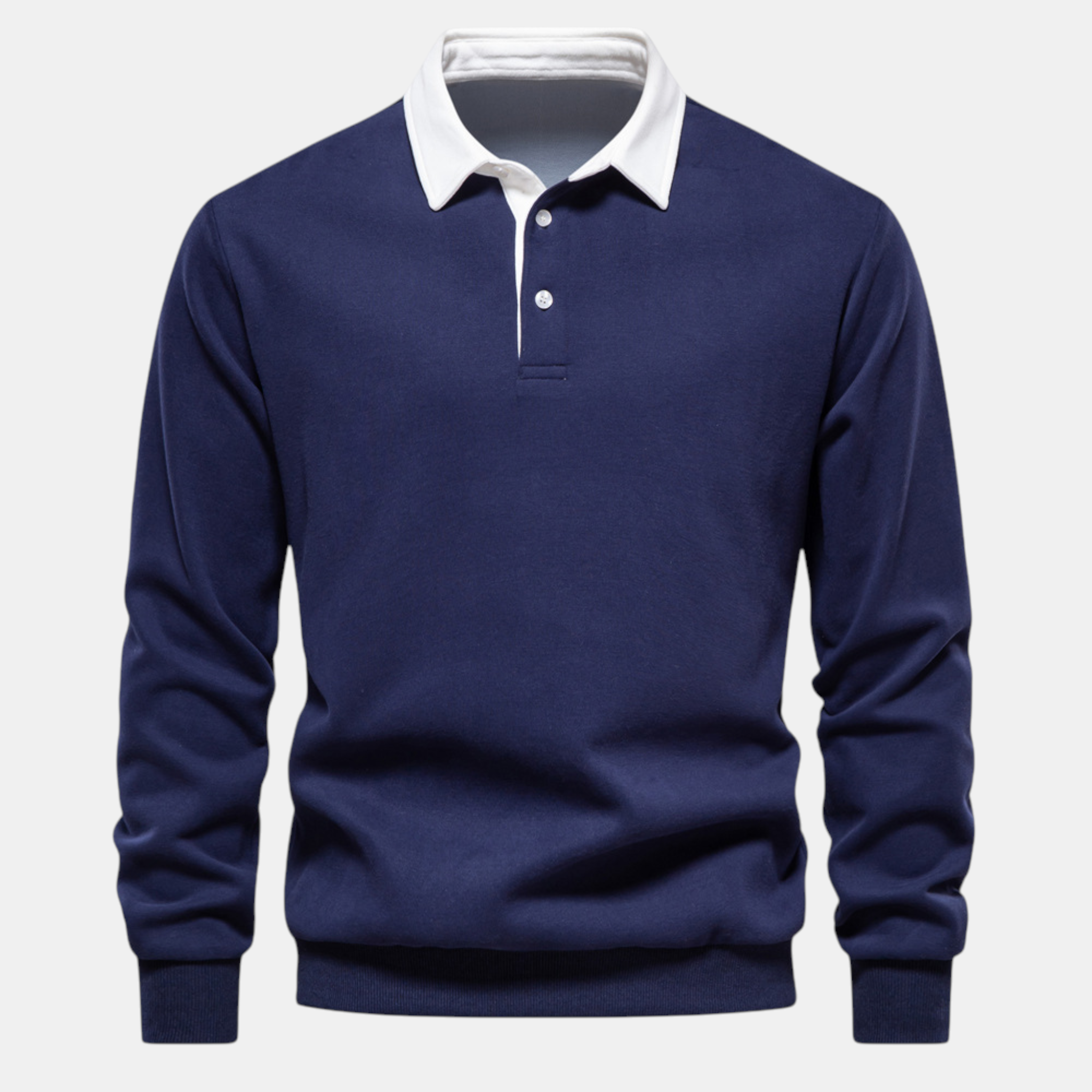 Valeniri | Men’s Long Sleeve Polo Sweater Classic Fit Casual Knit Top