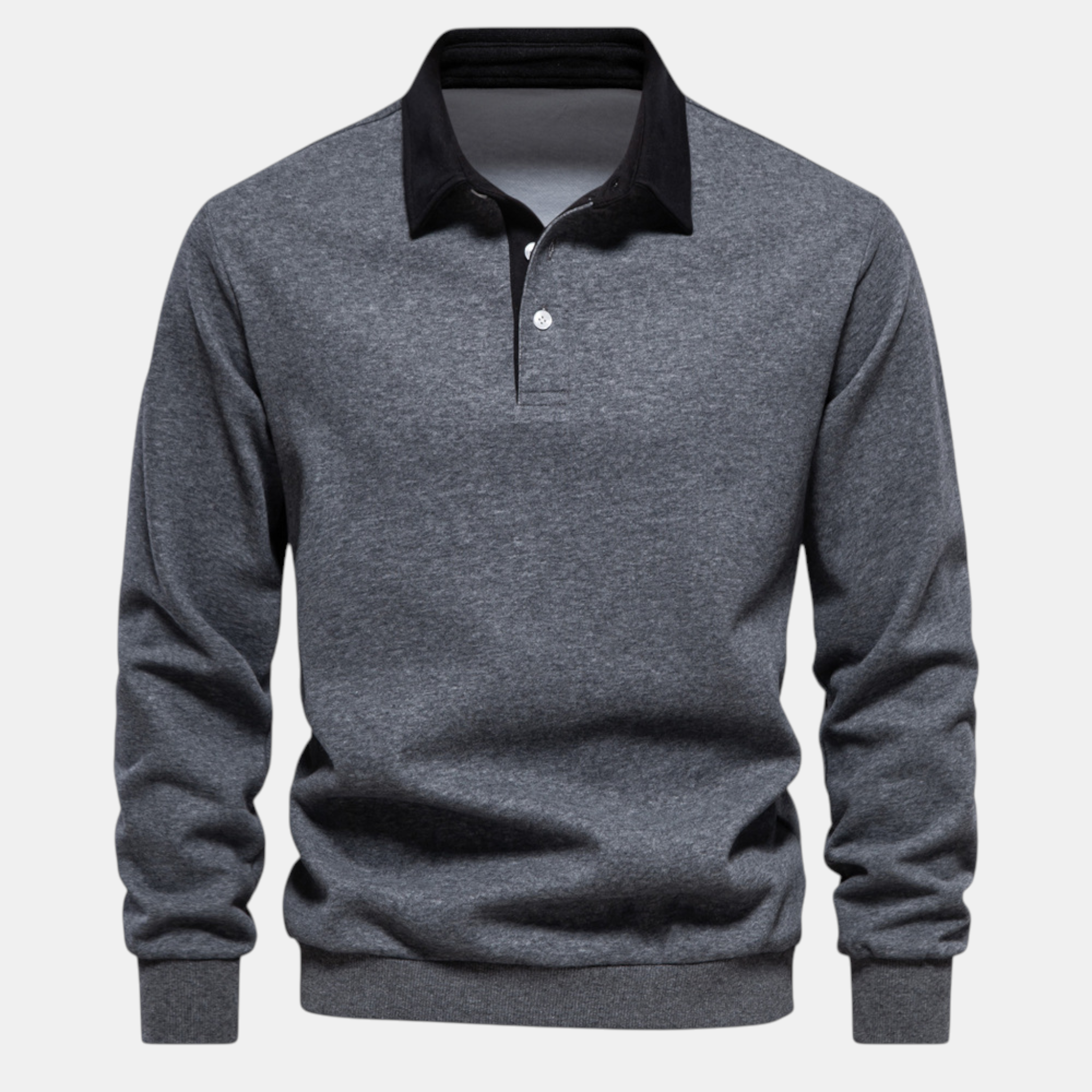 Valeniri | Men’s Long Sleeve Polo Sweater Classic Fit Casual Knit Top