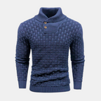 Valeniri | Men's Long Sleeve Collared Sweater Knit Slim Fit Casual Wear