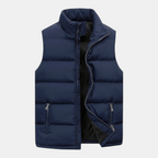 Valeniri | Men's Cotton Padded Vest Lightweight Zip-Up Jacket