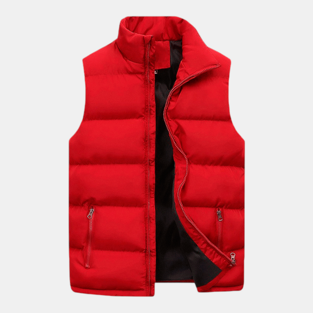 Valeniri | Men's Cotton Padded Vest Lightweight Zip-Up Jacket
