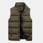 Valeniri | Men's Cotton Padded Vest Lightweight Zip-Up Jacket
