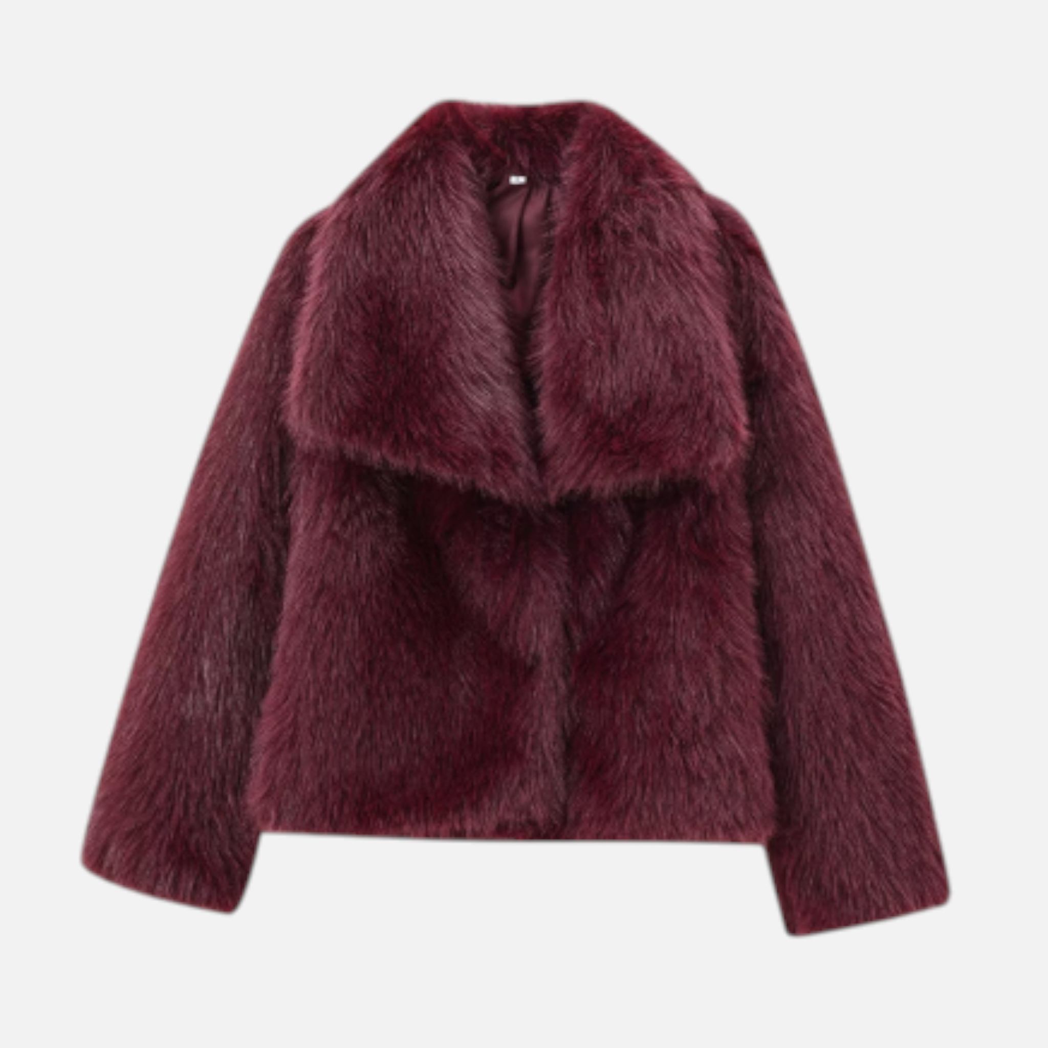 Valeniri | Women's Faux Fur Jacket – Plush Long Sleeve Short Coat