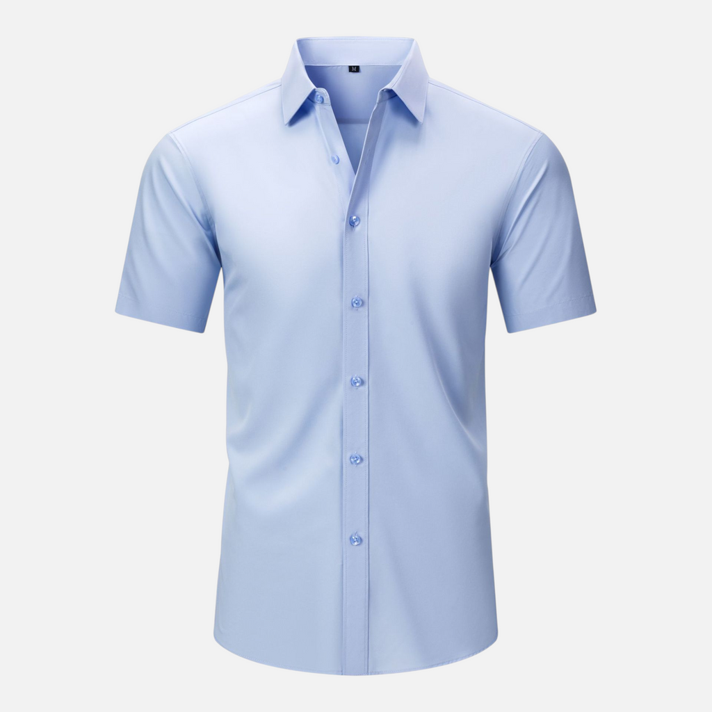 Valeniri | Men's Wrinkle Resistant Stretch Short Sleeve Button-Up Shirt