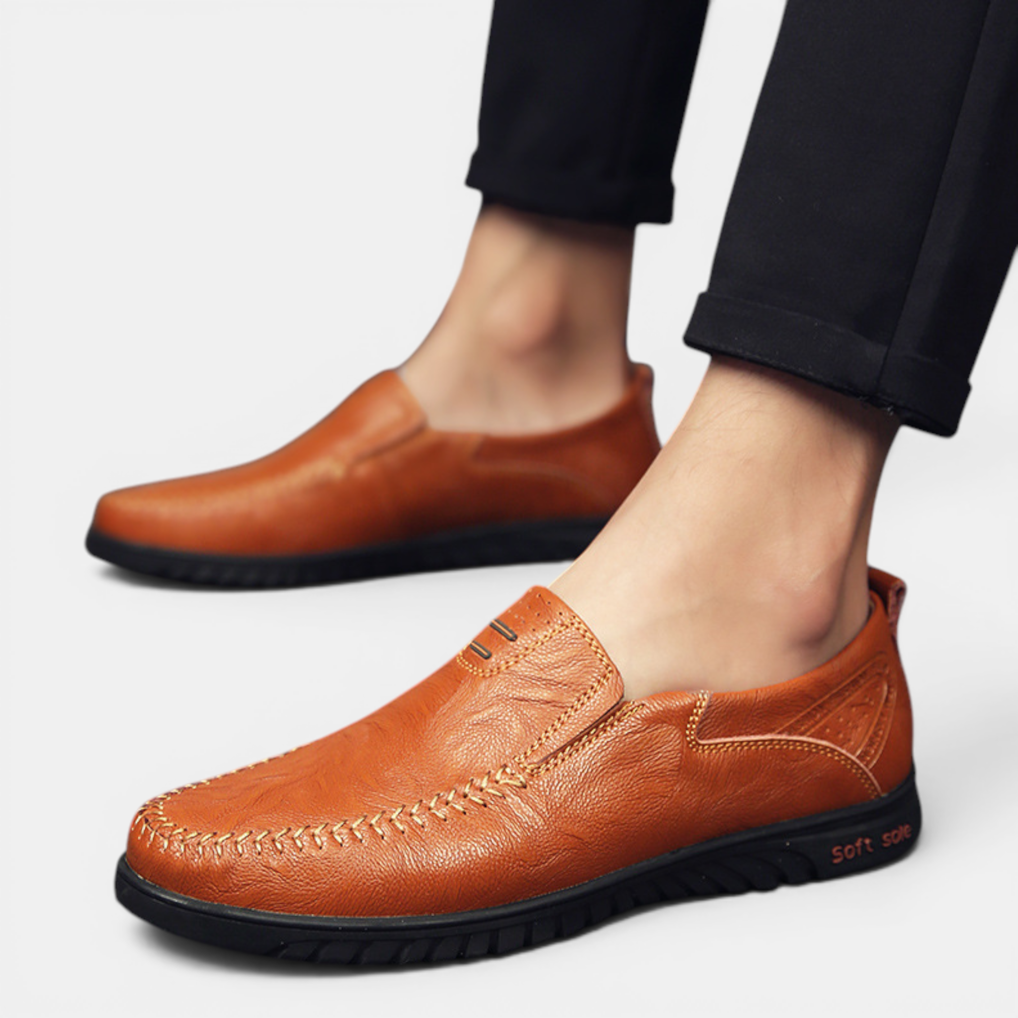 Valeniri | Men's Breathable Leather Loafers Casual Slip-On Comfort Shoes
