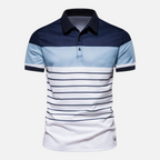 Valeniri | Men's Striped Polo Shirt Classic Short Sleeve Regular Fit