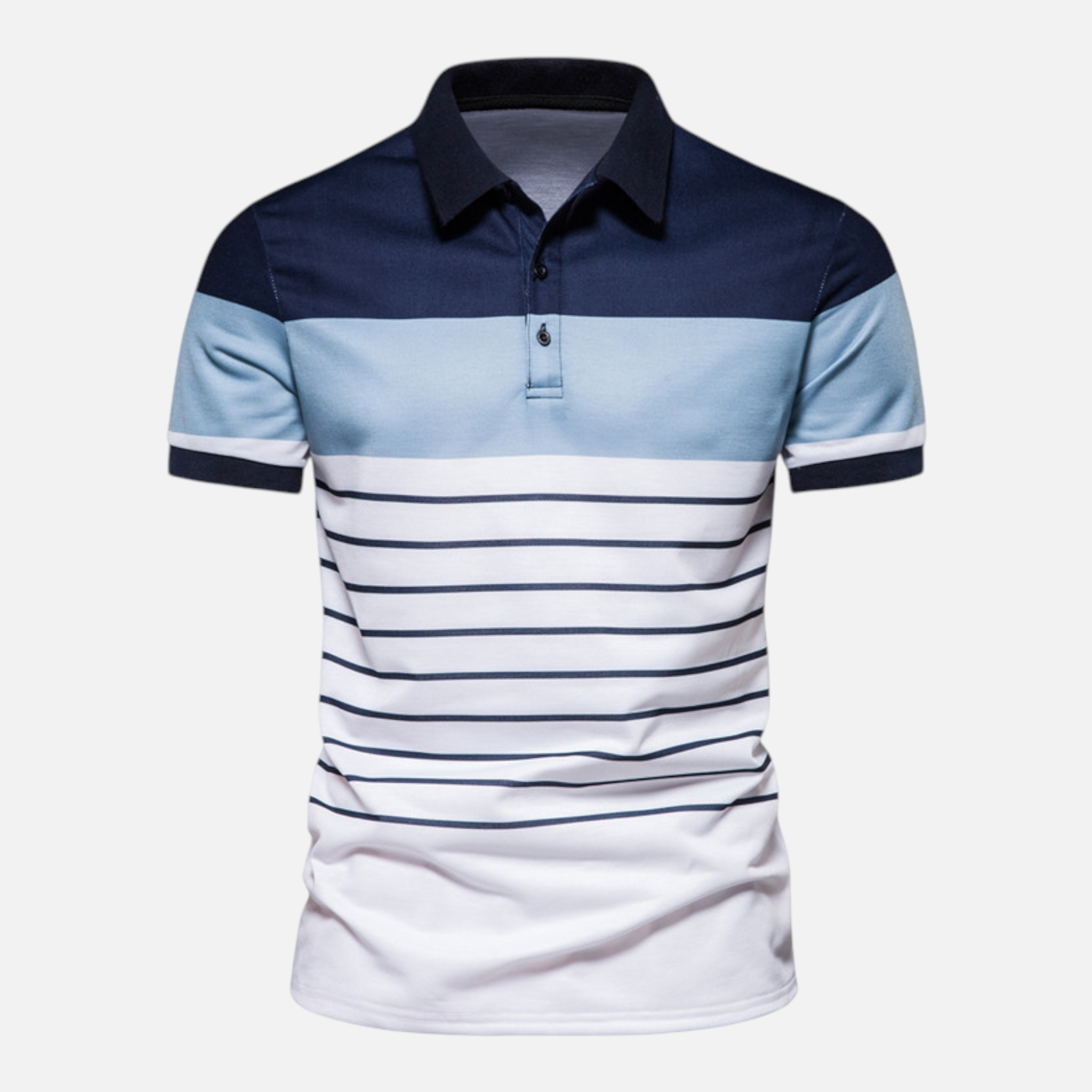Valeniri | Men's Striped Polo Shirt Classic Short Sleeve Regular Fit