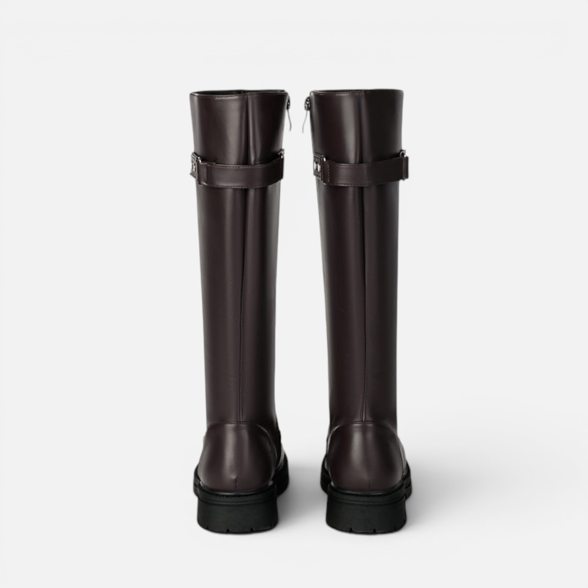 Valeniri | Women's Classic Knee High Buckle Riding Boots
