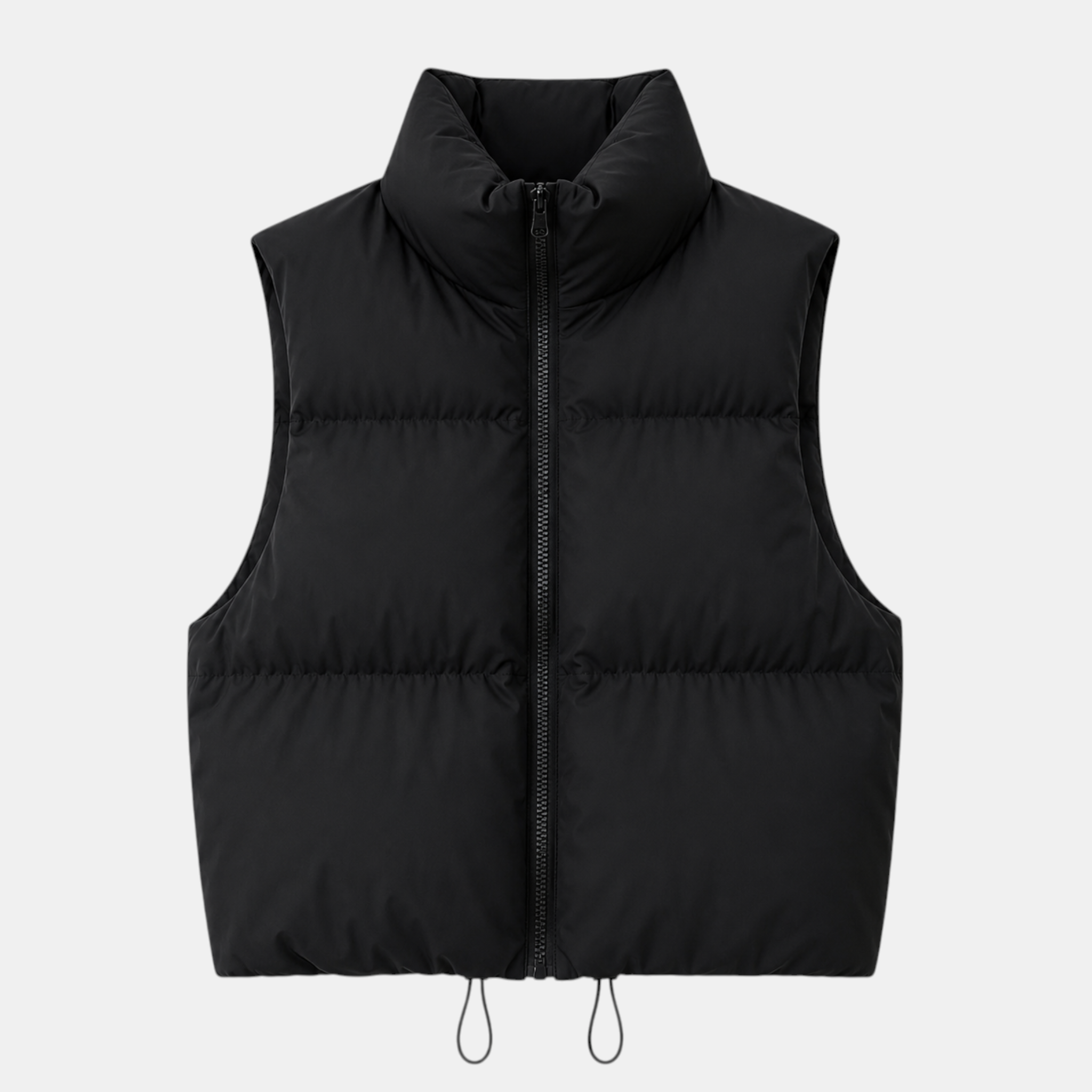 Women's Cotton Puffer Vest Warm Zip-Up Sleeveless Outerwear