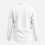 Valeniri Men's Linen Long Sleeve Shirt Classic Loose Fit Button Up