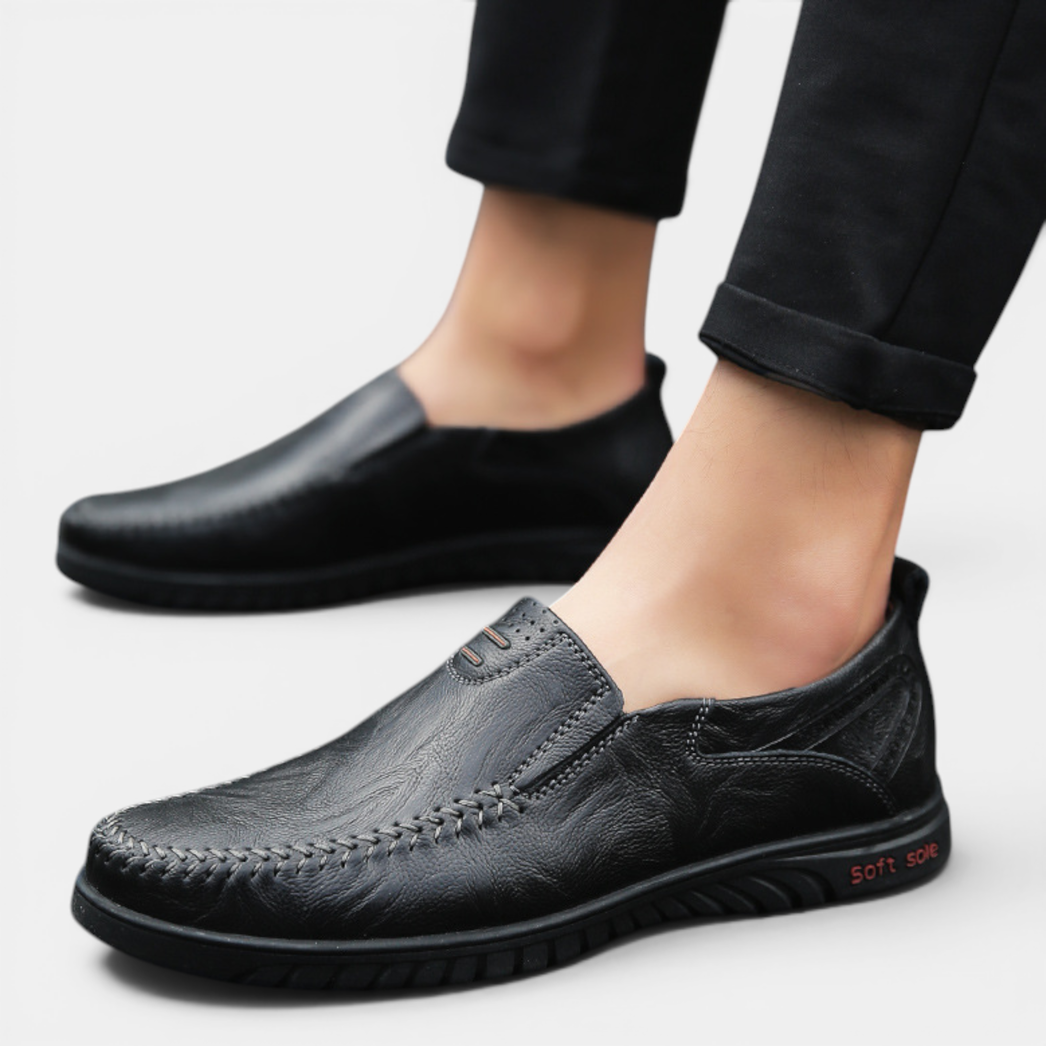 Valeniri | Men's Breathable Leather Loafers Casual Slip-On Comfort Shoes