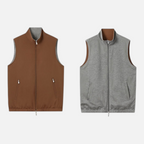 Valeniri | Men's Reversible Zip-Up Vest for Casual Layering