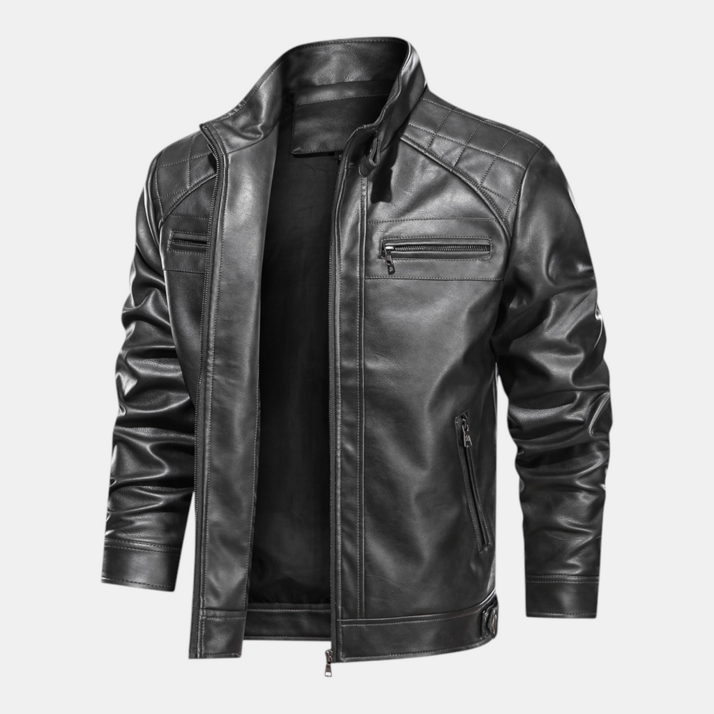 Valeniri | Men's Leather Jacket Classic Fit Premium Everyday Outerwear