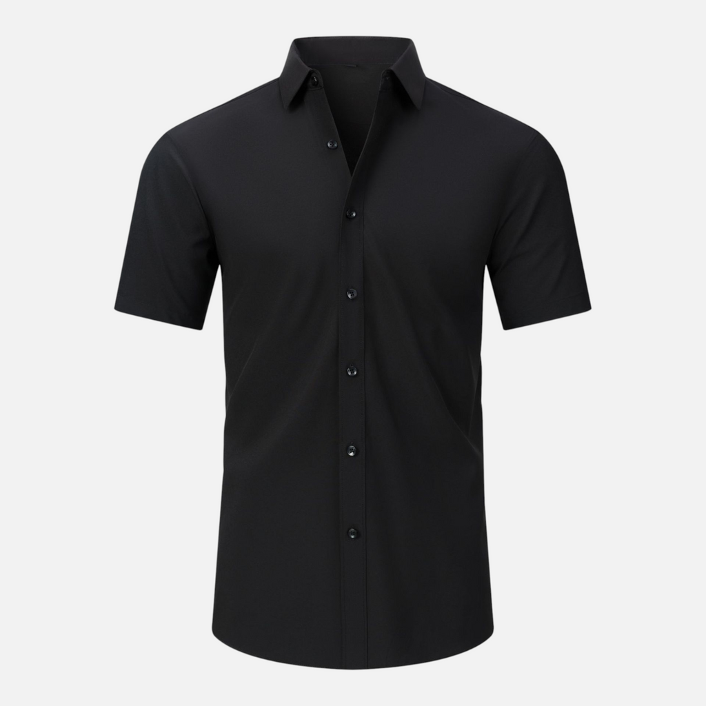 Valeniri | Men's Wrinkle Resistant Stretch Short Sleeve Button-Up Shirt
