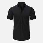 Valeniri | Men's Wrinkle Resistant Stretch Short Sleeve Button-Up Shirt