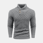 Valeniri | Men's Long Sleeve Collared Sweater Knit Slim Fit Casual Wear