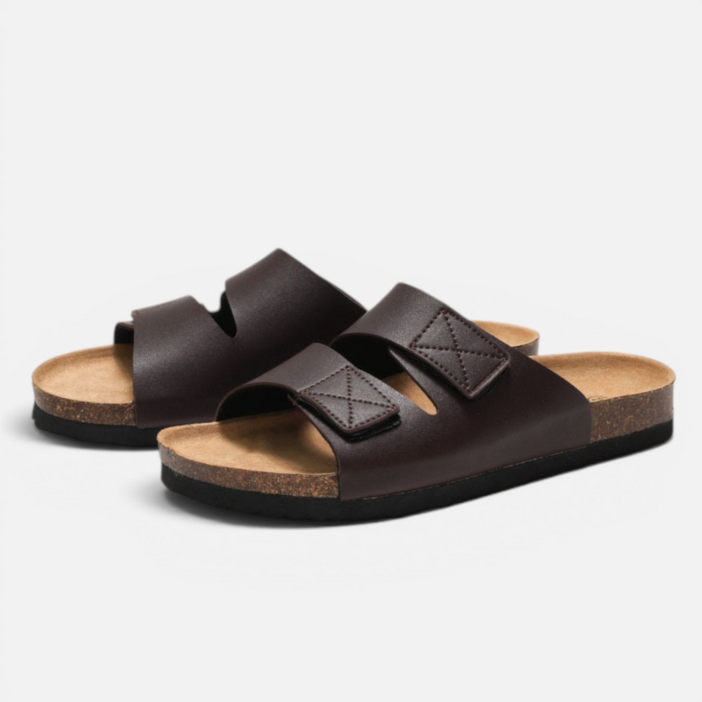 Valeniri | Men's Adjustable Cork Slippers for Everyday Comfort