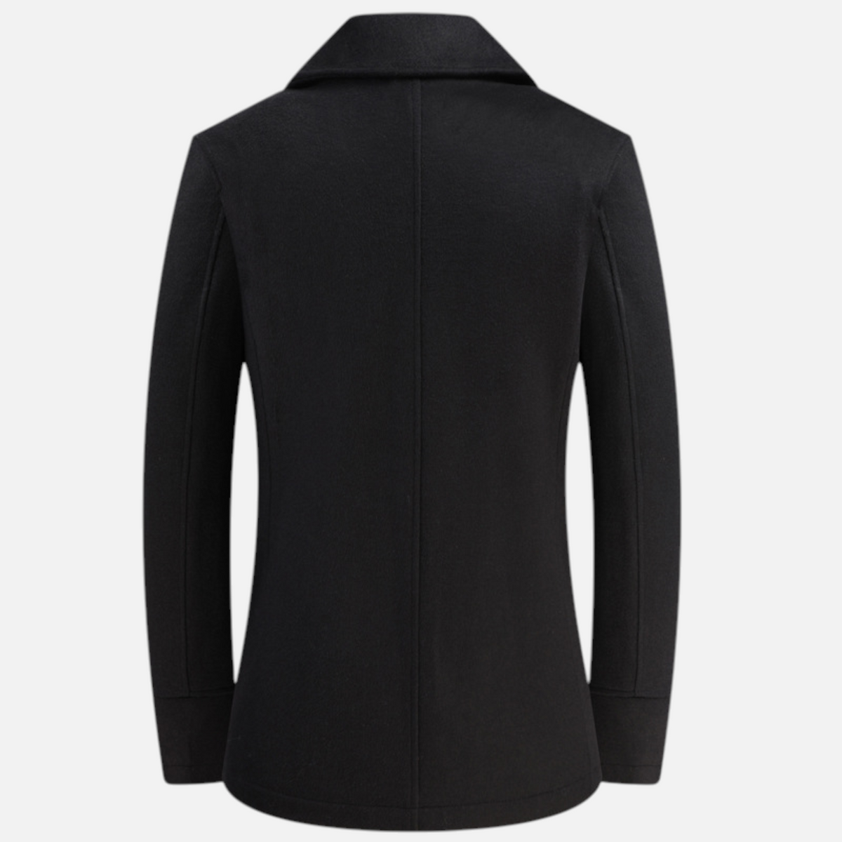 Valeniri | Men’s Wool Peacoat – Double Breasted Fitted Winter Coat