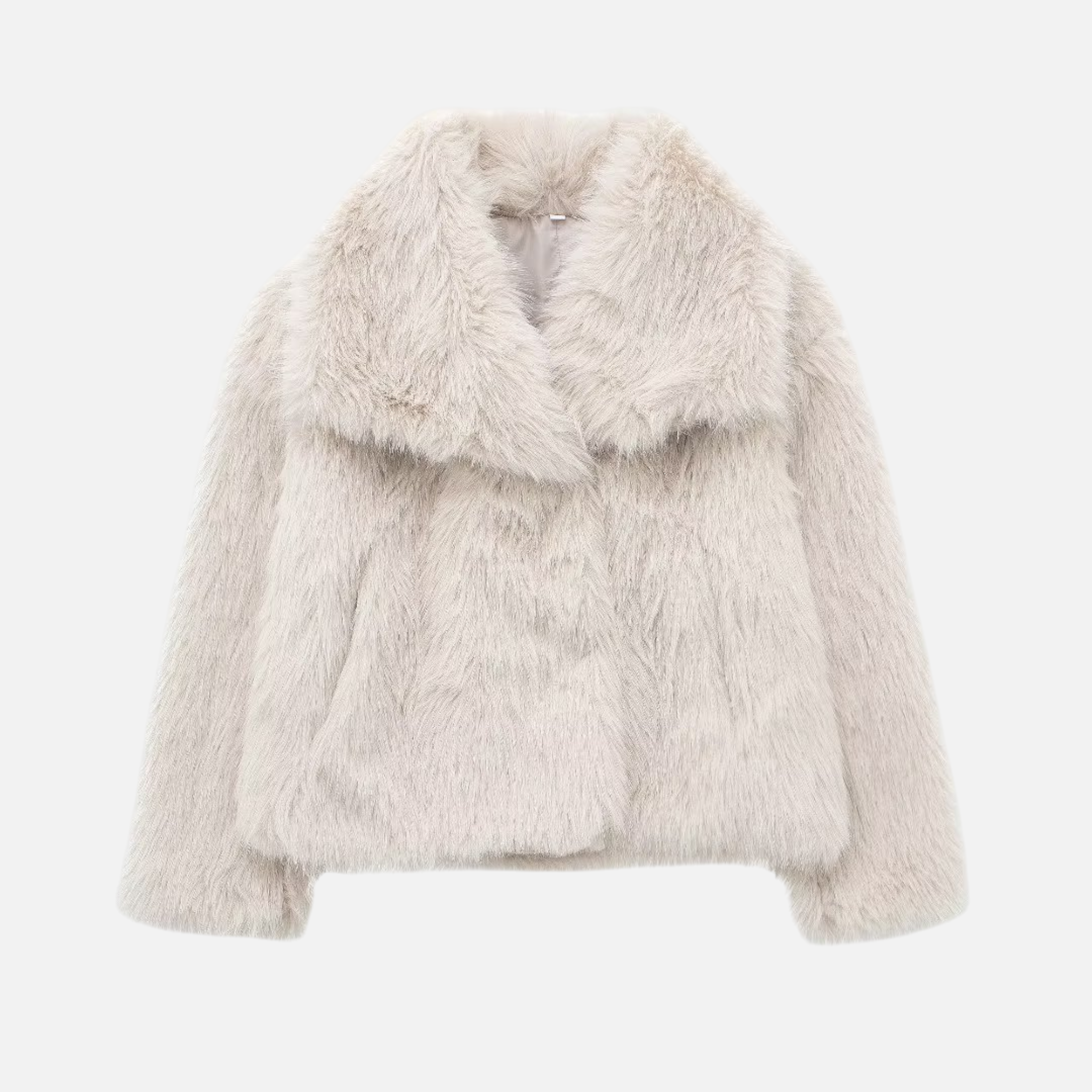 Valeniri | Women's Faux Fur Jacket – Plush Long Sleeve Short Coat