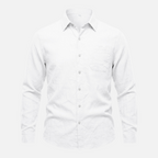 Valeniri Men's Linen Long Sleeve Shirt Classic Loose Fit Button Up
