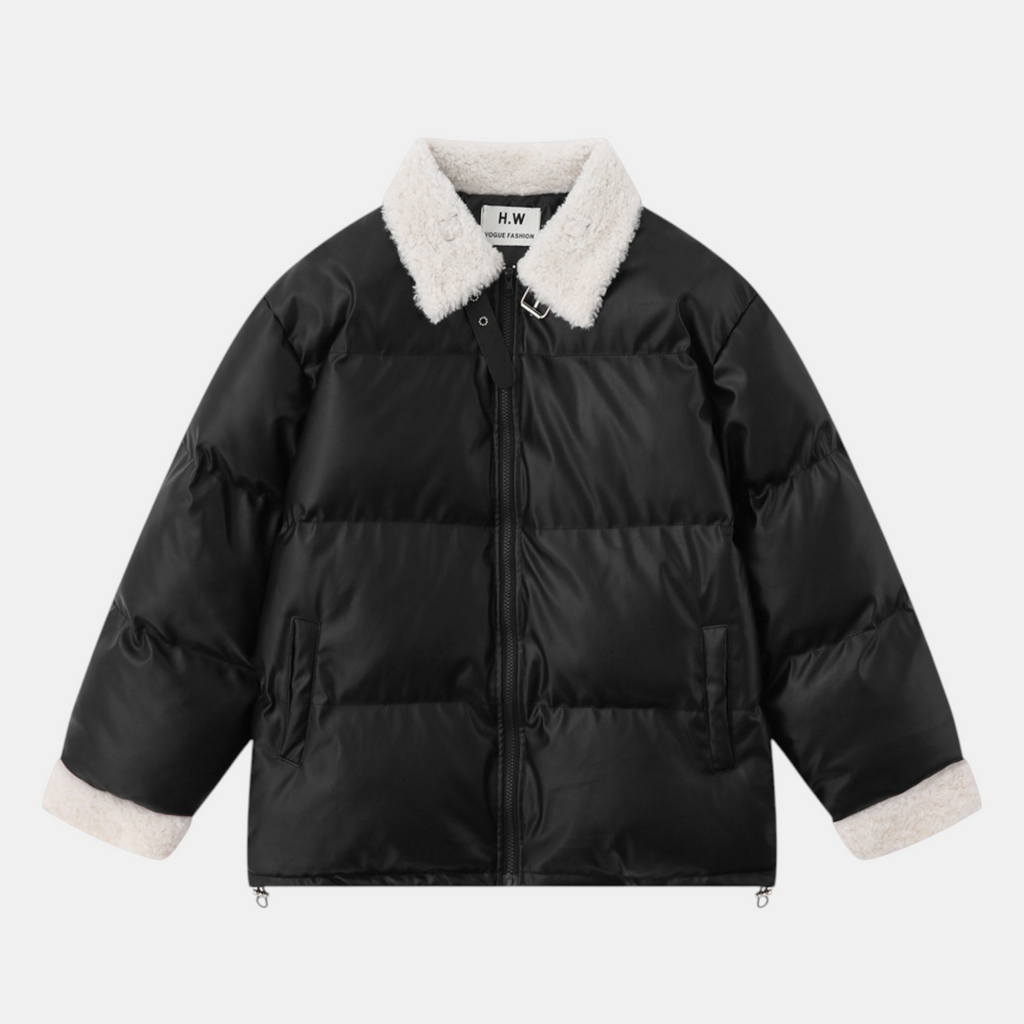 Valenri | Men's Fur Collar Puffer Jacket – Premium Cotton Coat