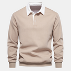 Valeniri | Men’s Long Sleeve Polo Sweater Classic Fit Casual Knit Top