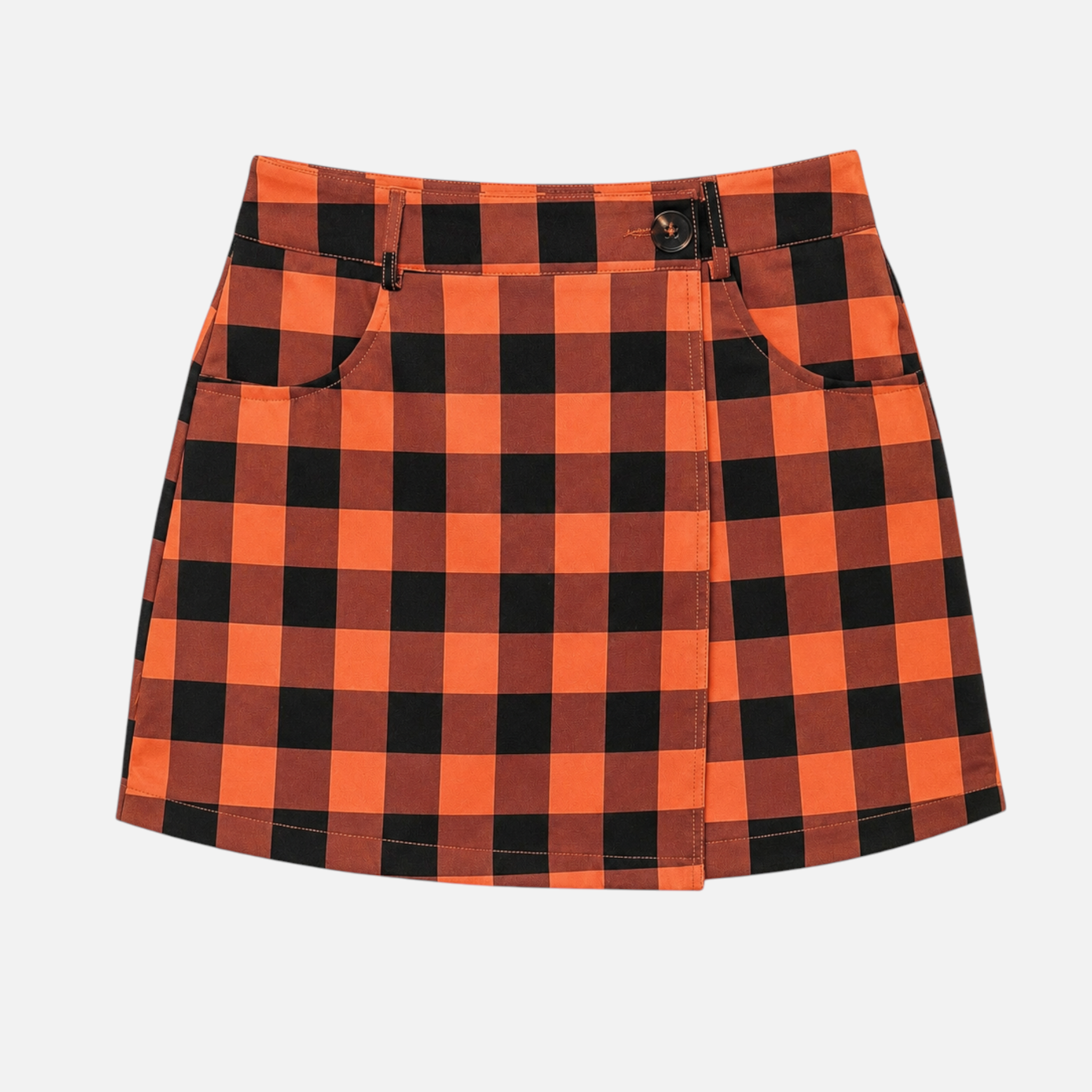 Valeniri | Women's Gingham Mini Skirt Classic High Waist A-Line