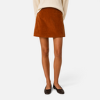 Valeniri | Women's Corduroy A-Line Skirt Classic High Waist Casual