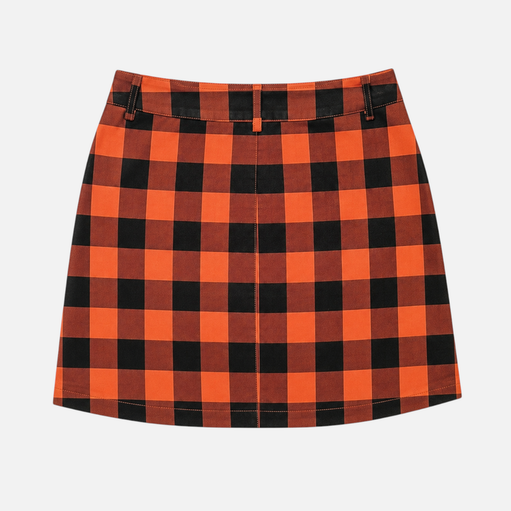 Valeniri | Women's Gingham Mini Skirt Classic High Waist A-Line