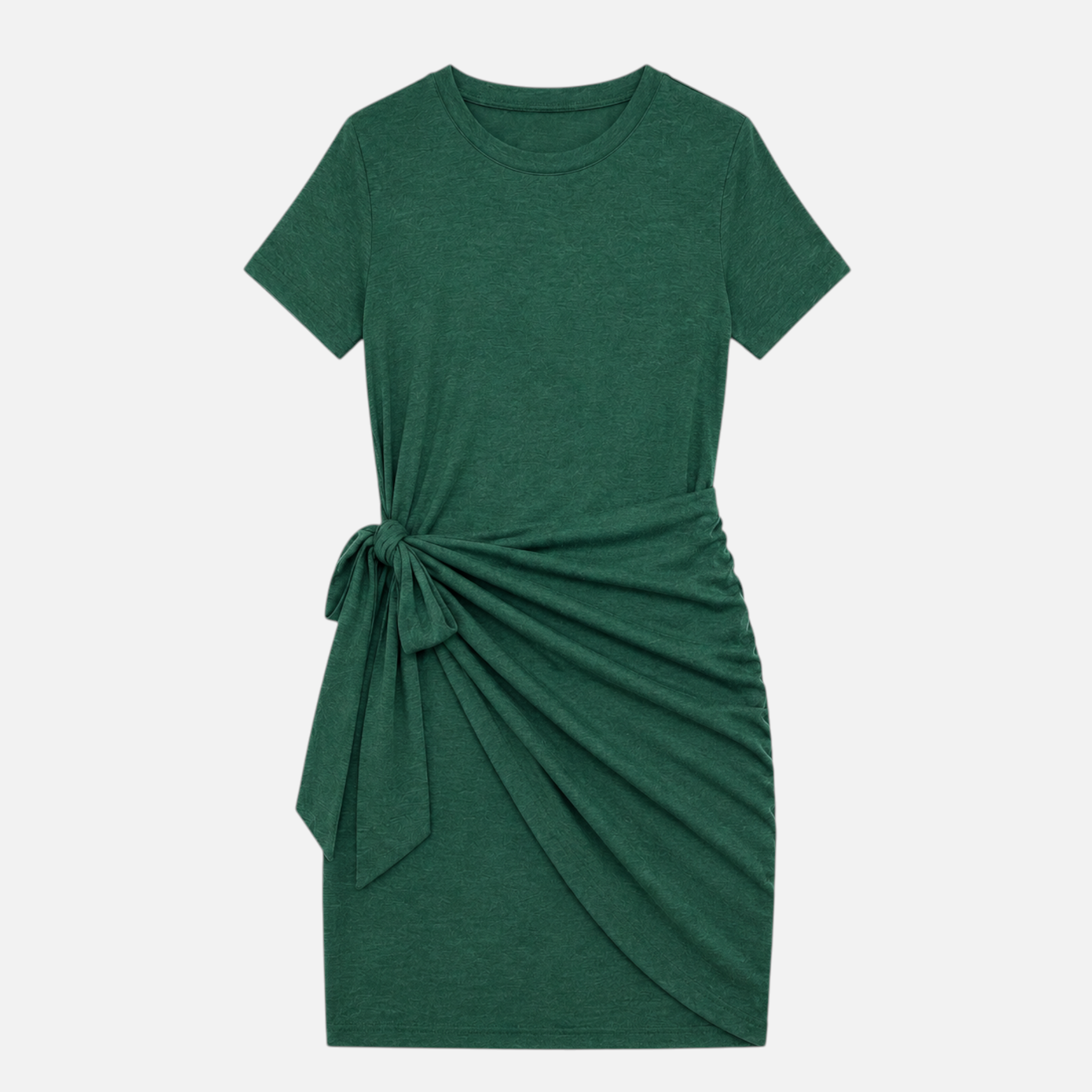 Valeniri | Women's Ruched Dress Waist Tie Elegant Mini Dress