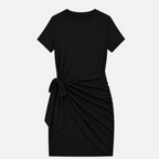 Valeniri | Women's Ruched Dress Waist Tie Elegant Mini Dress