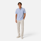 Valeniri | Men's Linen Stand Collar Shirt – Lightweight Everyday Wear