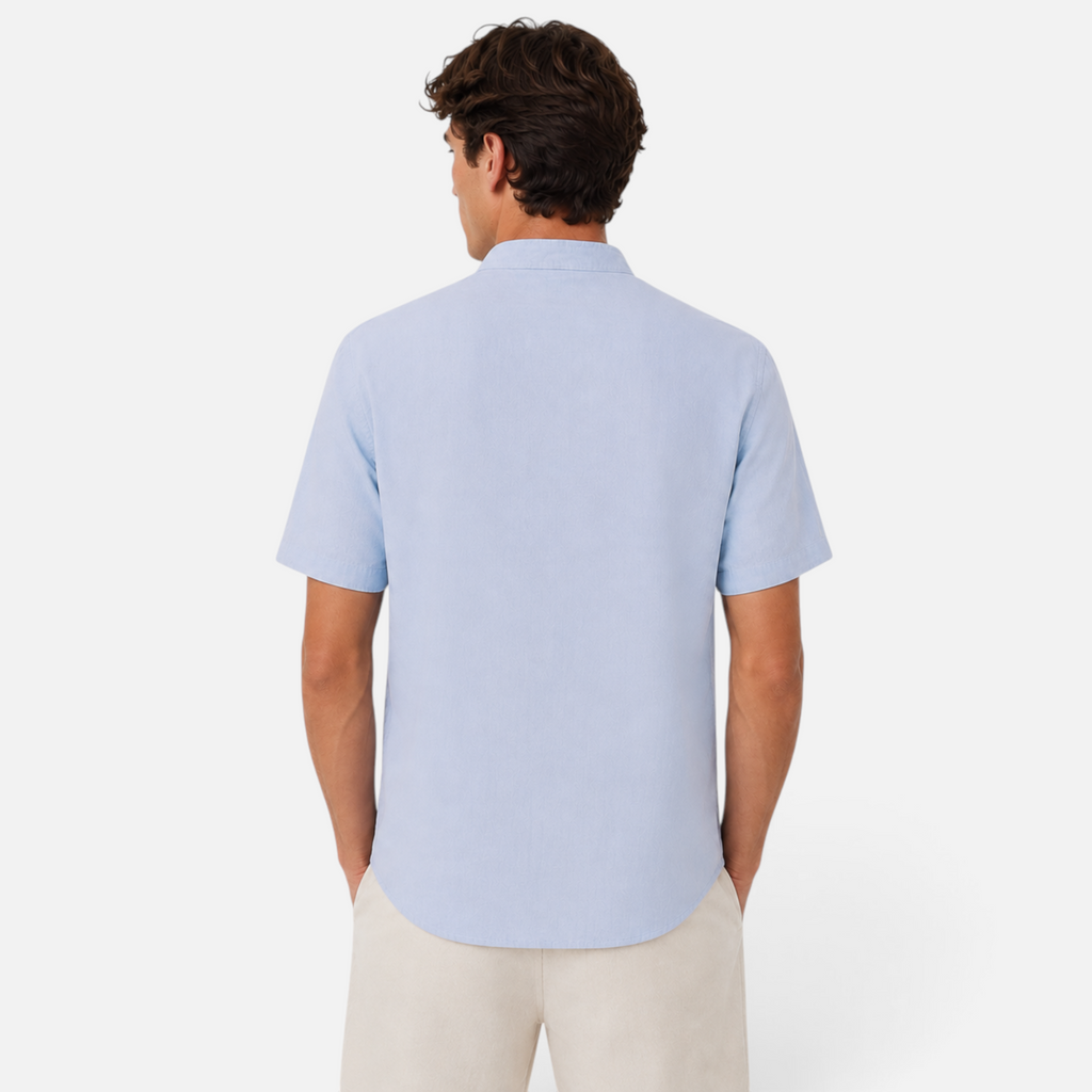 Valeniri | Men's Linen Stand Collar Shirt – Lightweight Everyday Wear
