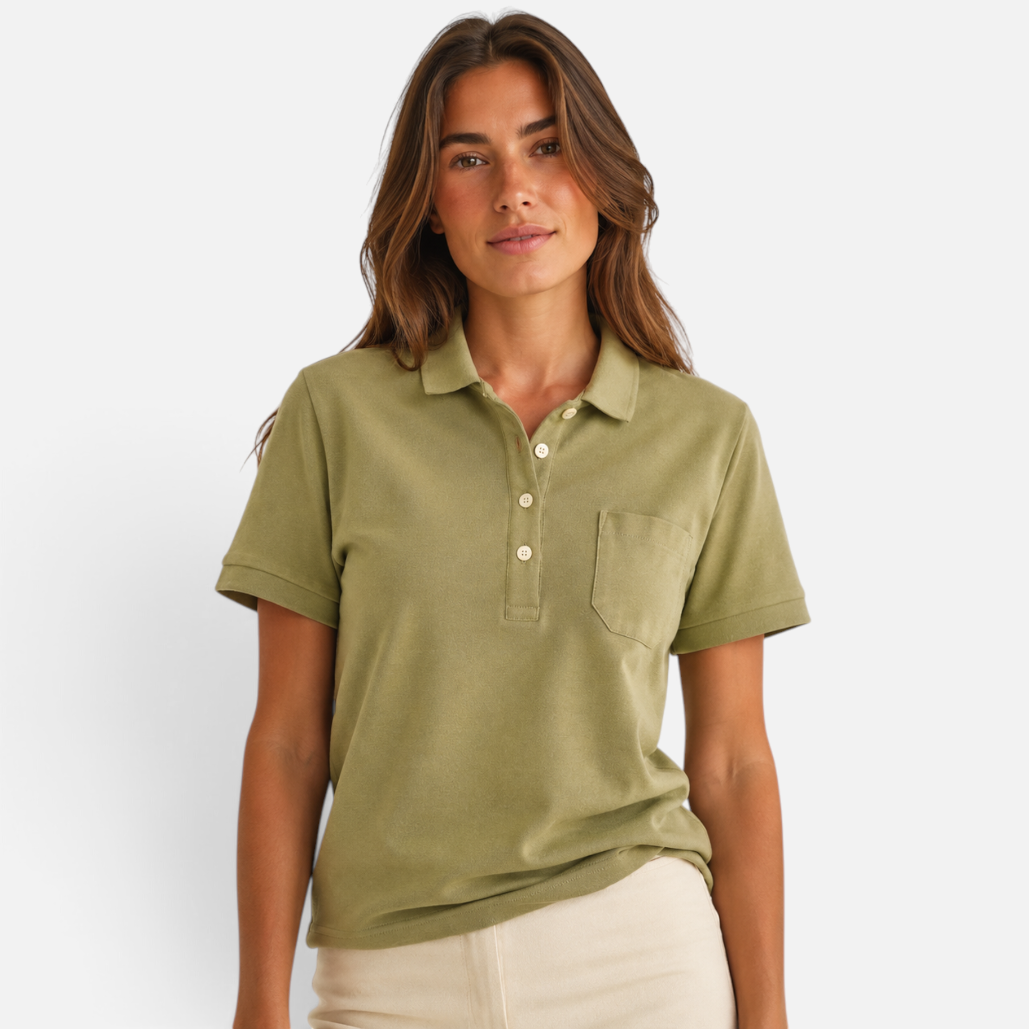 Valeniri | Women's Polo Shirt Short Sleeve Casual Pocket Top