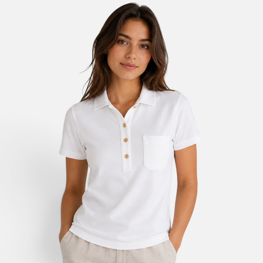 Valeniri | Women's Polo Shirt Short Sleeve Casual Pocket Top