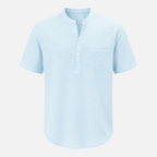 Valeniri | Men's Stand Collar Short Sleeve Shirt for Smart Casual Wear