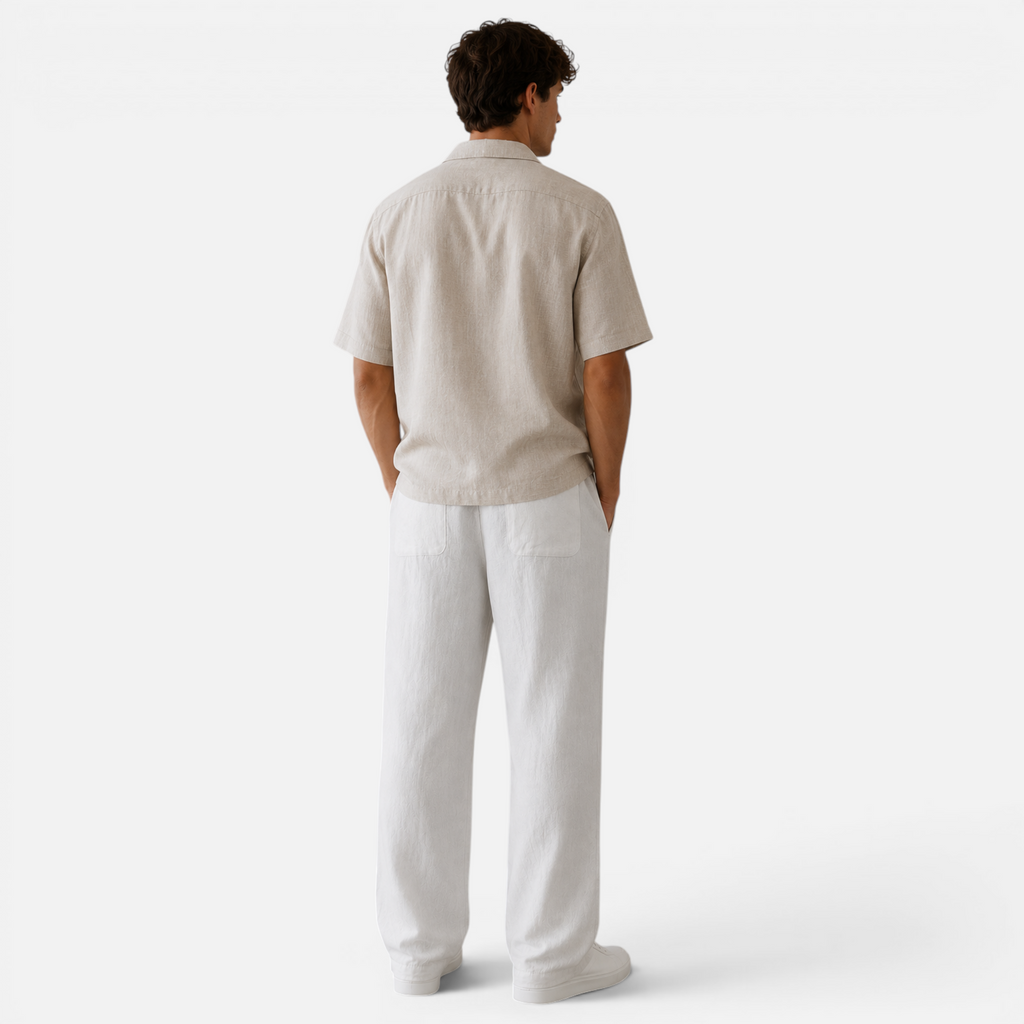 Valeniri | Men's Linen Pants Breathable Relaxed Fit Casual Trousers