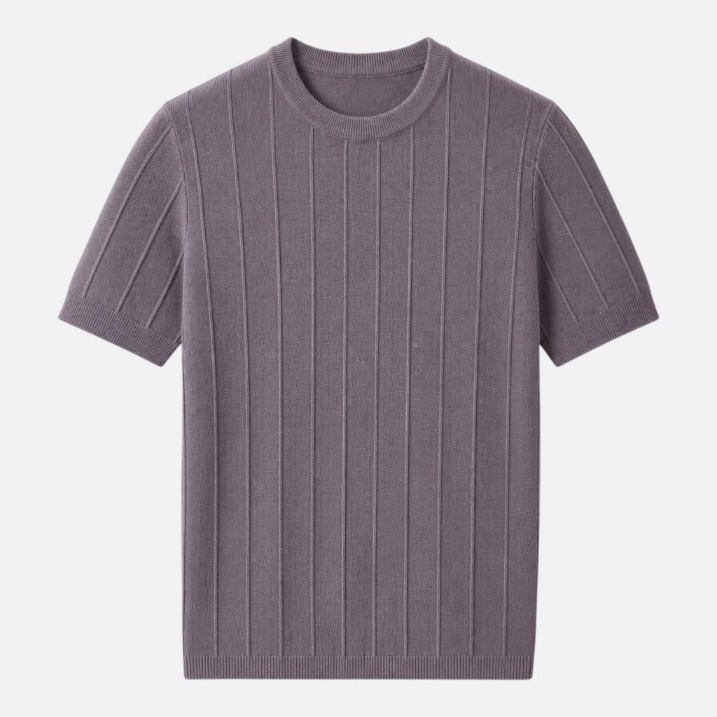 Valeniri | Men's Short Sleeve Knit T-Shirt Timeless Relaxed Fit