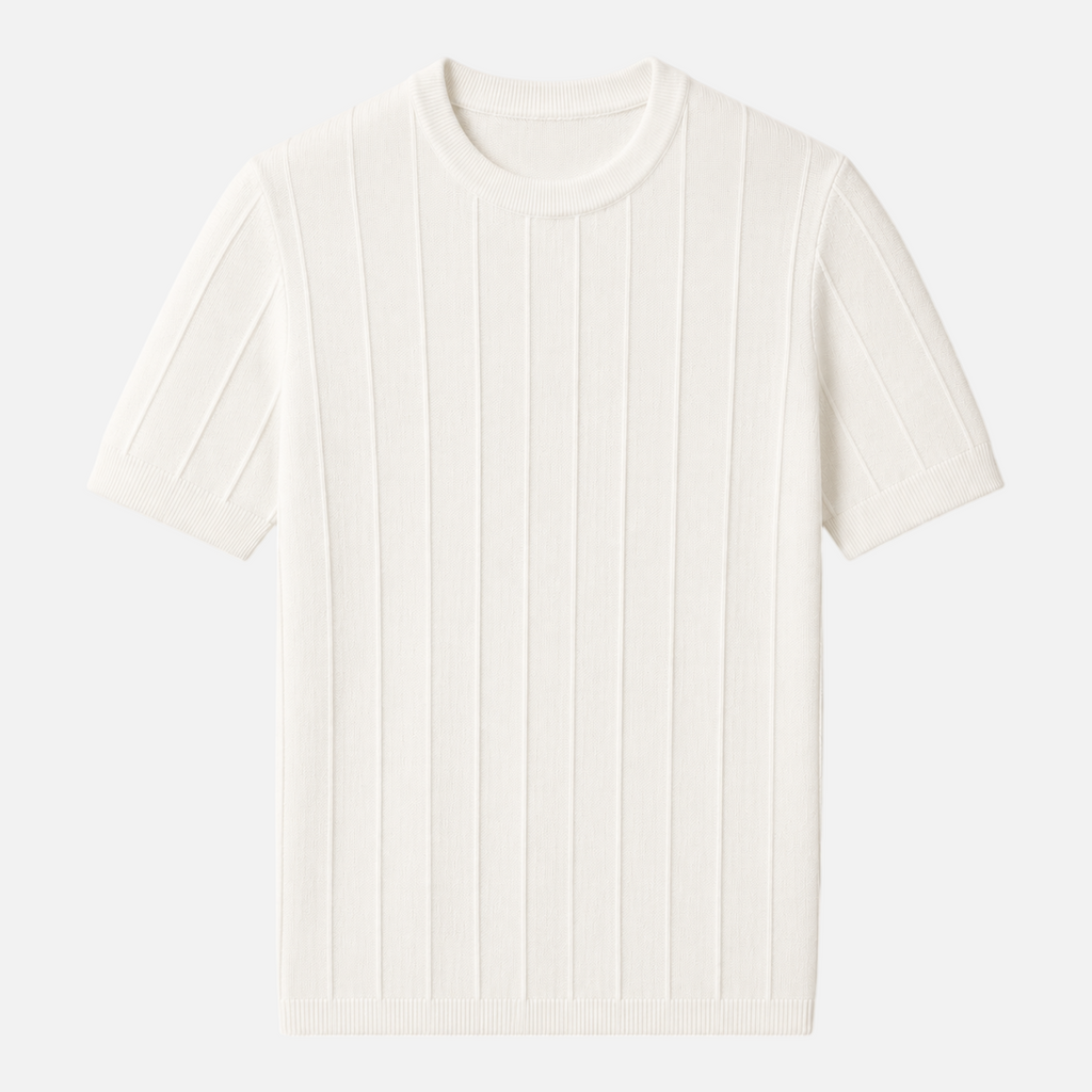 Valeniri | Men's Short Sleeve Knit T-Shirt Timeless Relaxed Fit