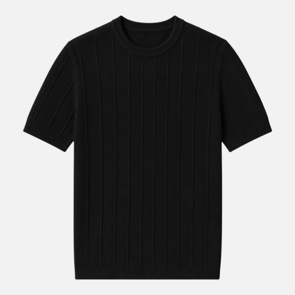 Valeniri | Men's Short Sleeve Knit T-Shirt Timeless Relaxed Fit