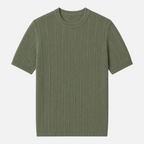 Valeniri | Men's Short Sleeve Knit T-Shirt Timeless Relaxed Fit