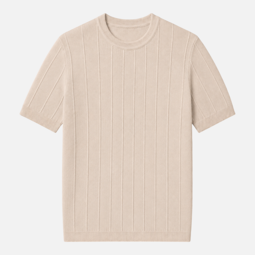 Valeniri | Men's Short Sleeve Knit T-Shirt Timeless Relaxed Fit