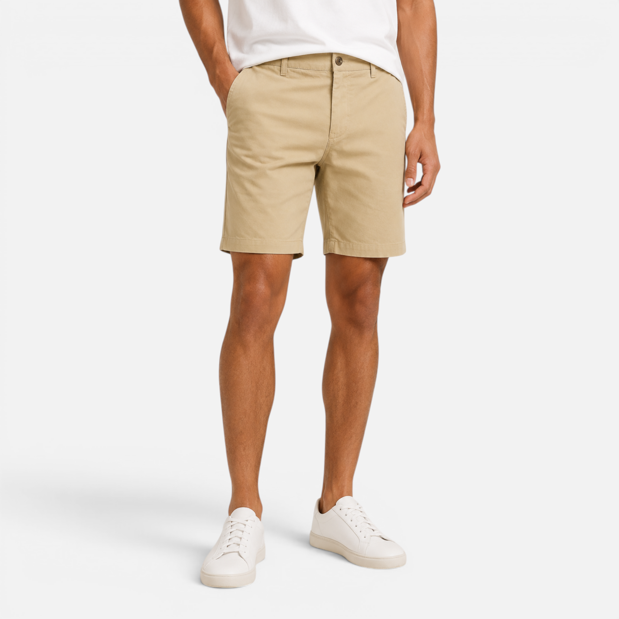 Valeniri | Men's Chino Shorts Classic Straight Fit Casual Cotton