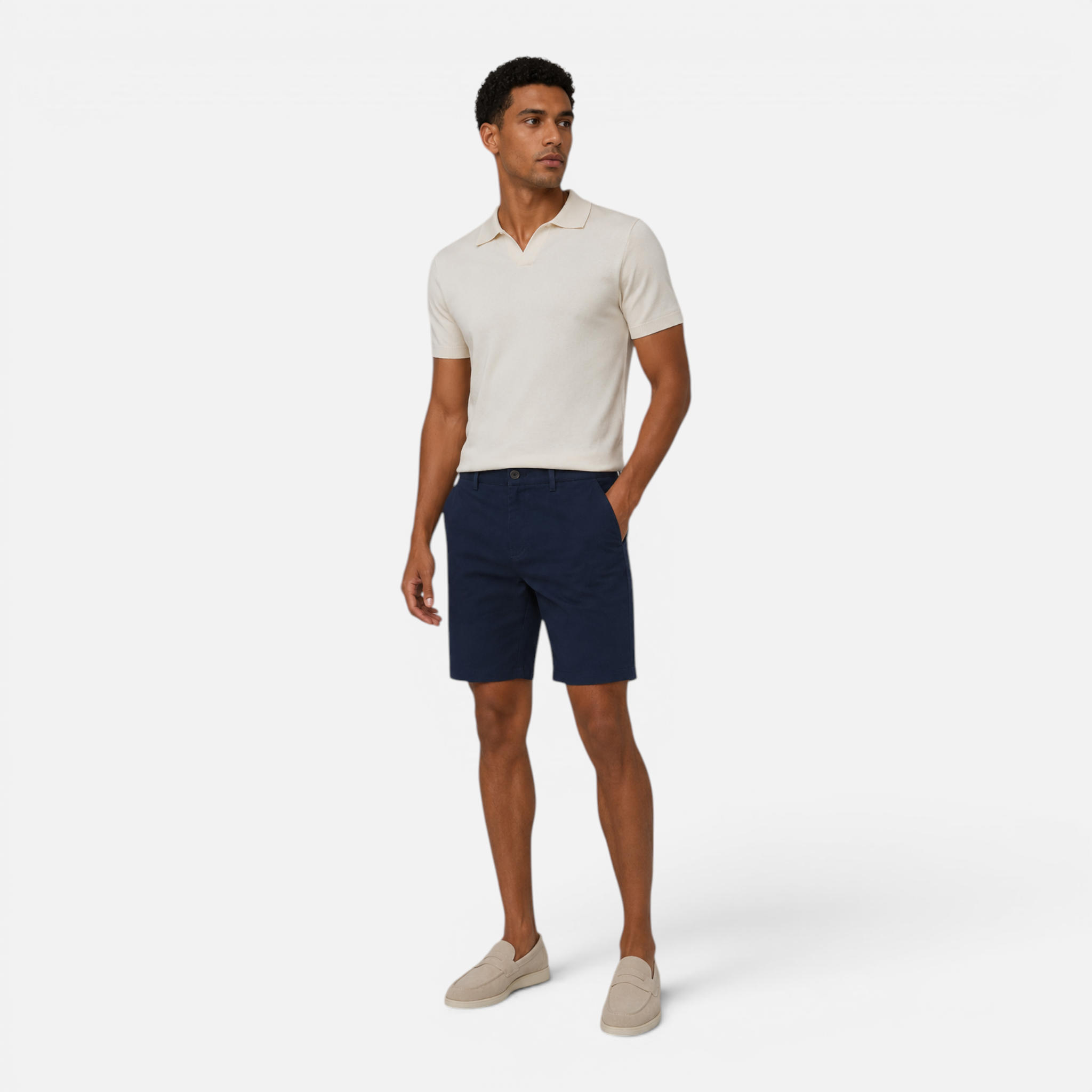Valeniri | Men's Chino Shorts Classic Straight Fit Casual Cotton