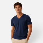 Valeniri | Men's V-Neck T-Shirt Slim Fit Cotton Everyday Wear