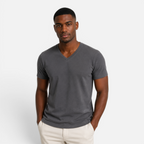 Valeniri | Men's V-Neck T-Shirt Slim Fit Cotton Everyday Wear