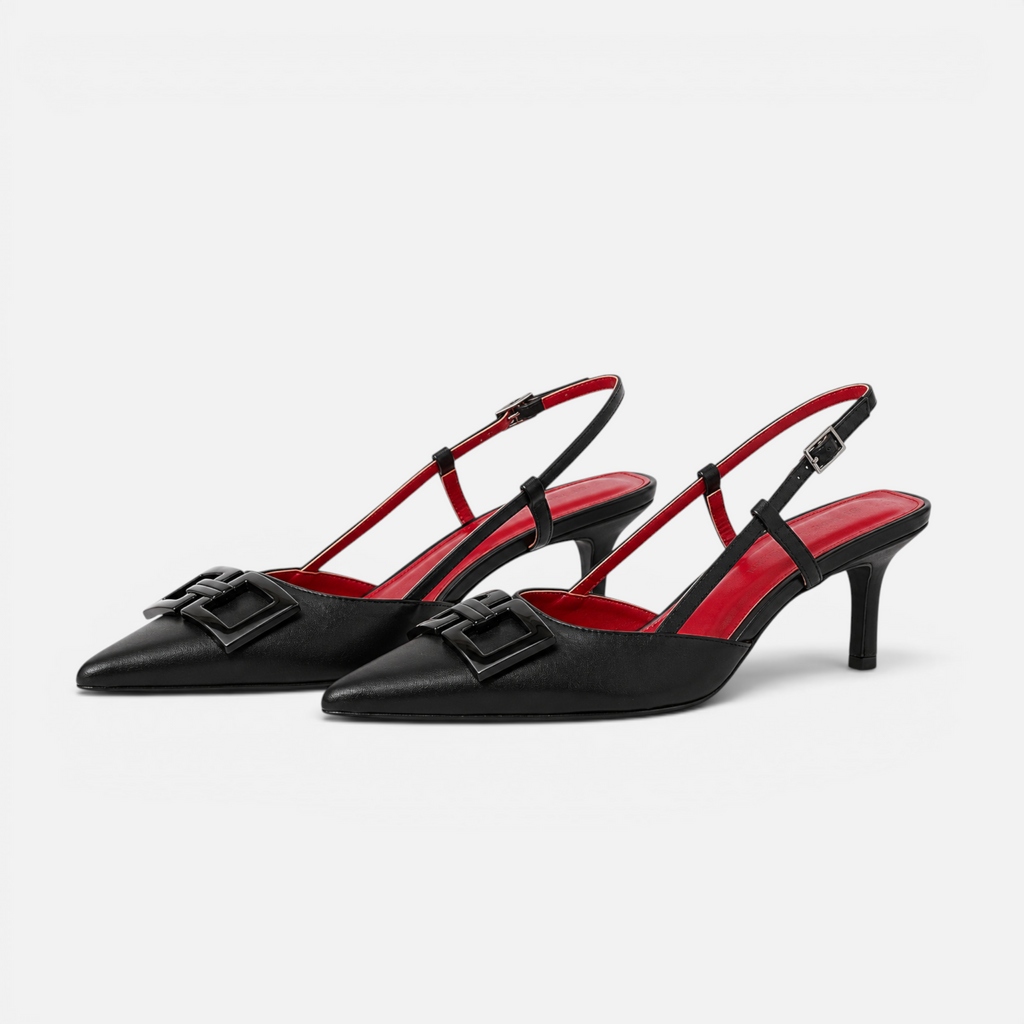 Valeniri | Women's Pointed Toe Kitten Heels Sandals – Elegant Dress Shoes